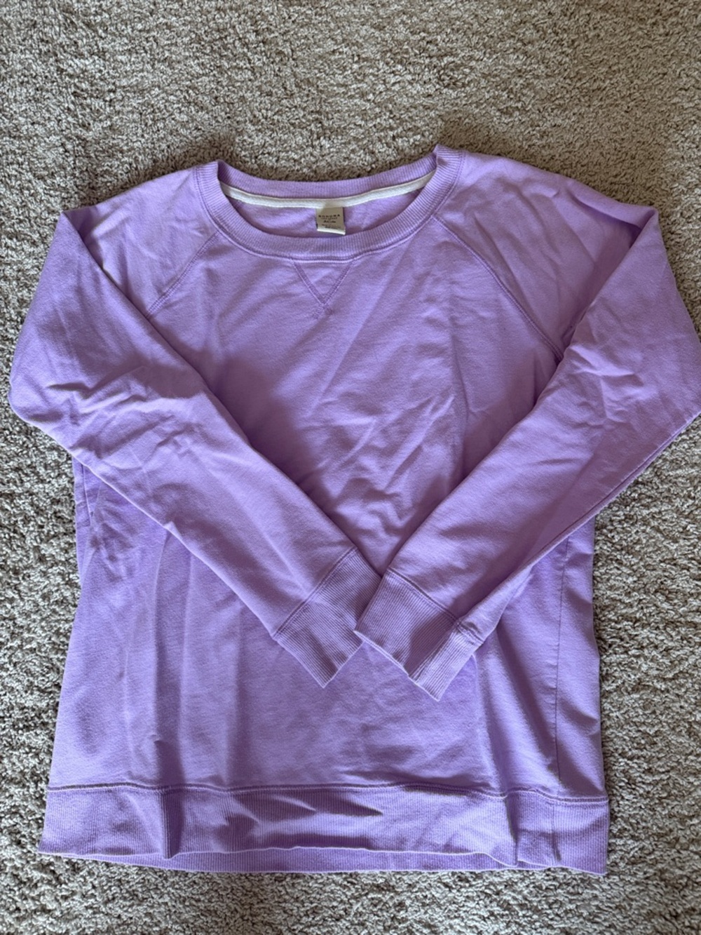 Sonoma Light Lavender Pullover Sweatshirt